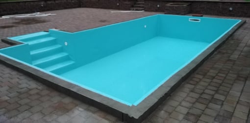Bazén obložený fólií